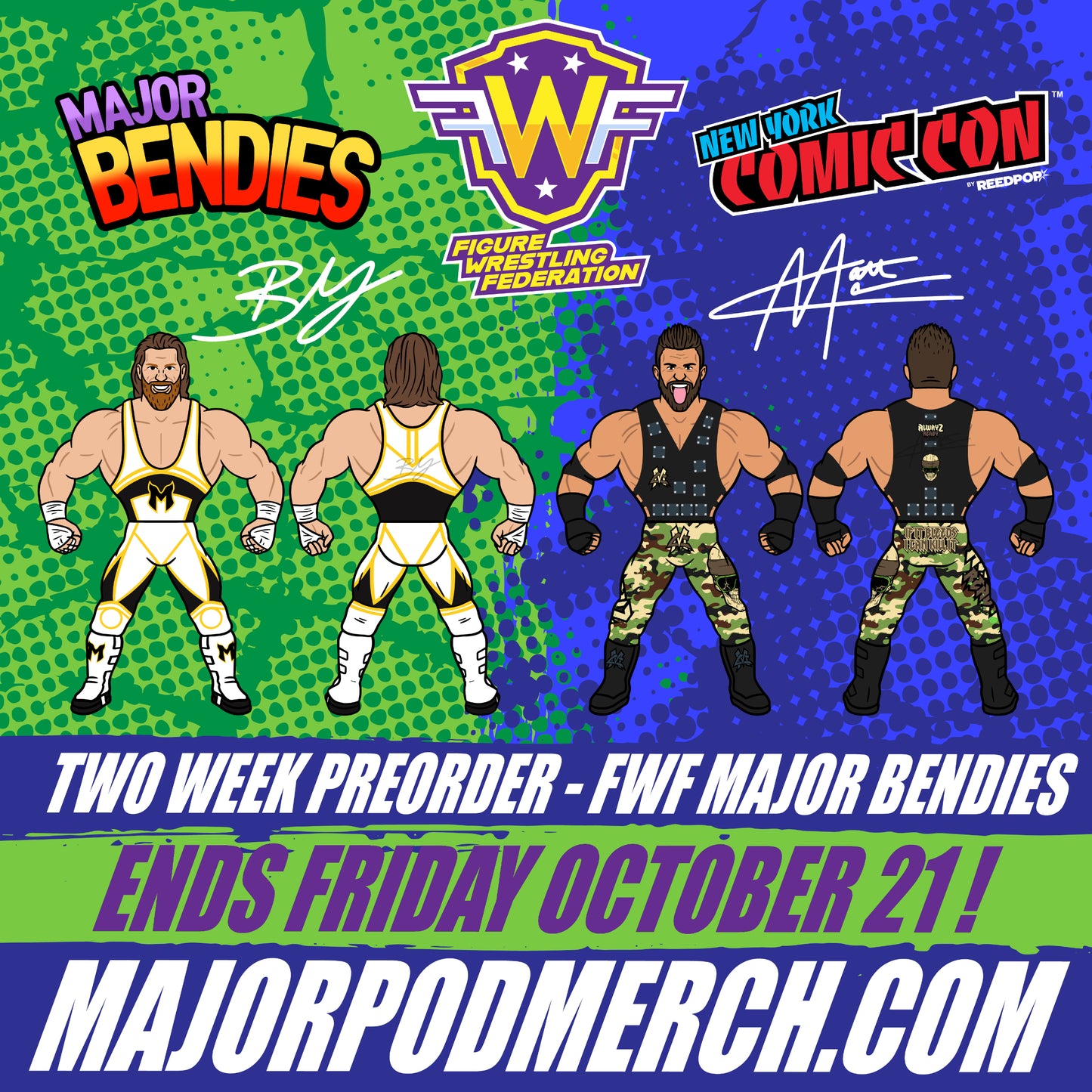 FWF LIVE MATT CARDONA & BRIAN MYERS BUNDLE *FREE US SHIPPING* (PRE-ORDER SHIPS IN JANUARY)