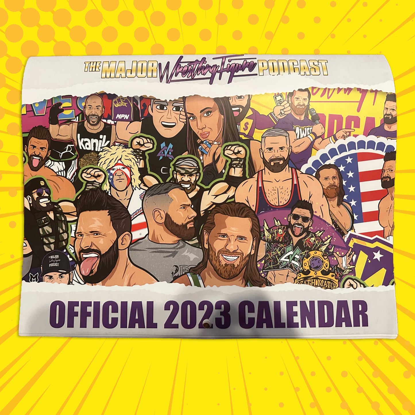 2023 Major Wrestling Figure Podcast Calendar