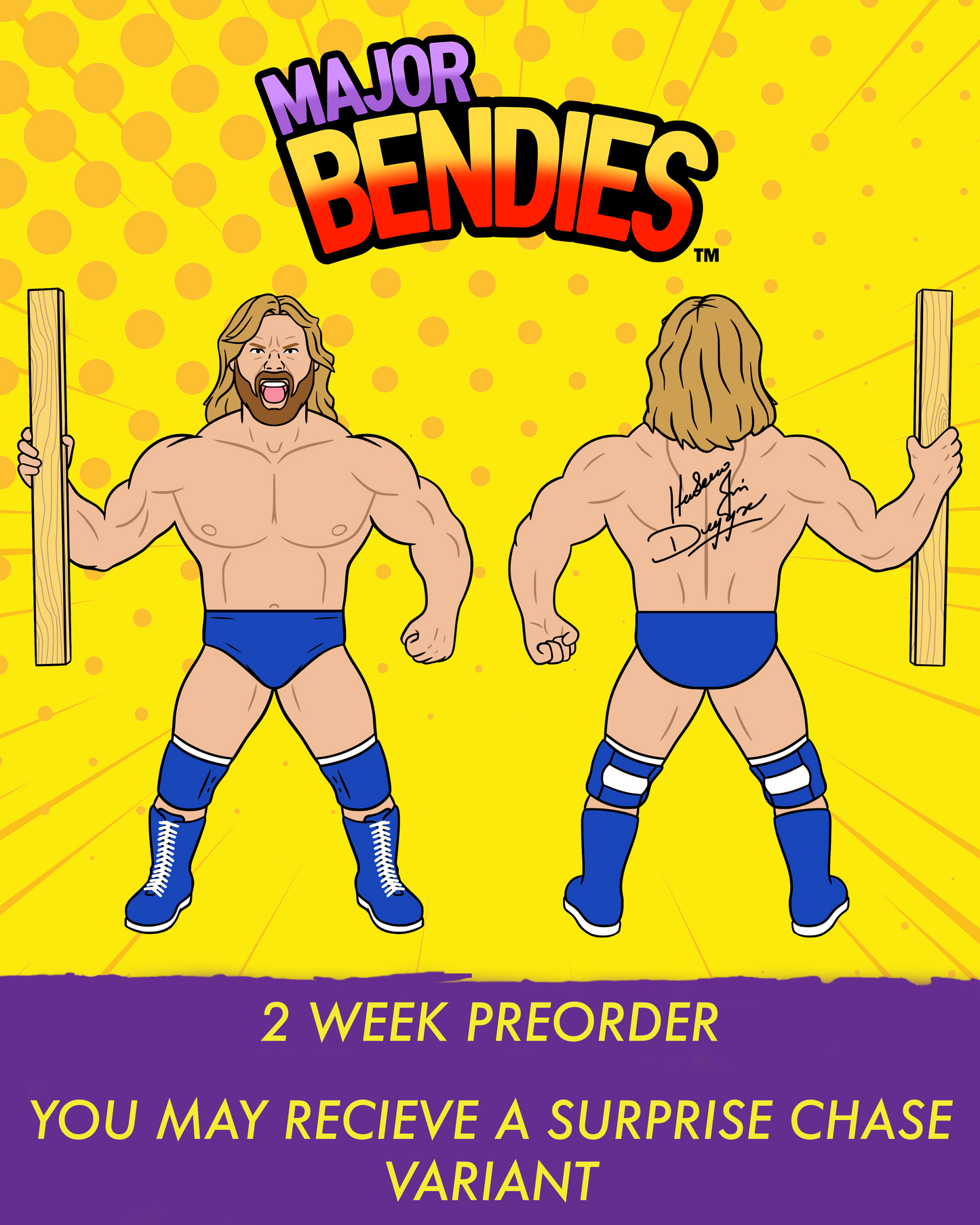 Hacksaw Jim Duggan Major Bendie (FREE US SHIPPING--PREORDER SHIPS IN JULY)